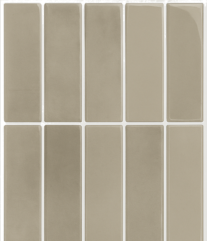 Vinyl vloerkleed badkamer linear stone natuur - TenStickers
