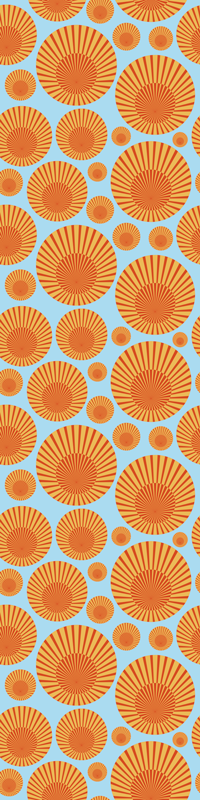 Vinyl vloerkleed keuken 70's zonneschijn koelkast - TenStickers