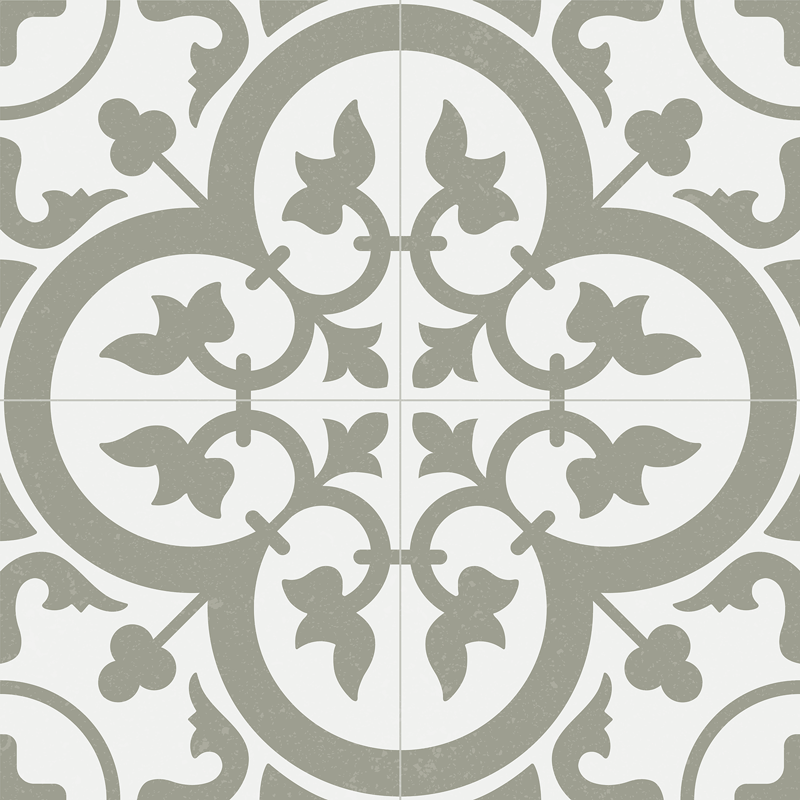 Vinyl vloerkleed keuken azulejo marokko kleur evergreen fog - TenStickers