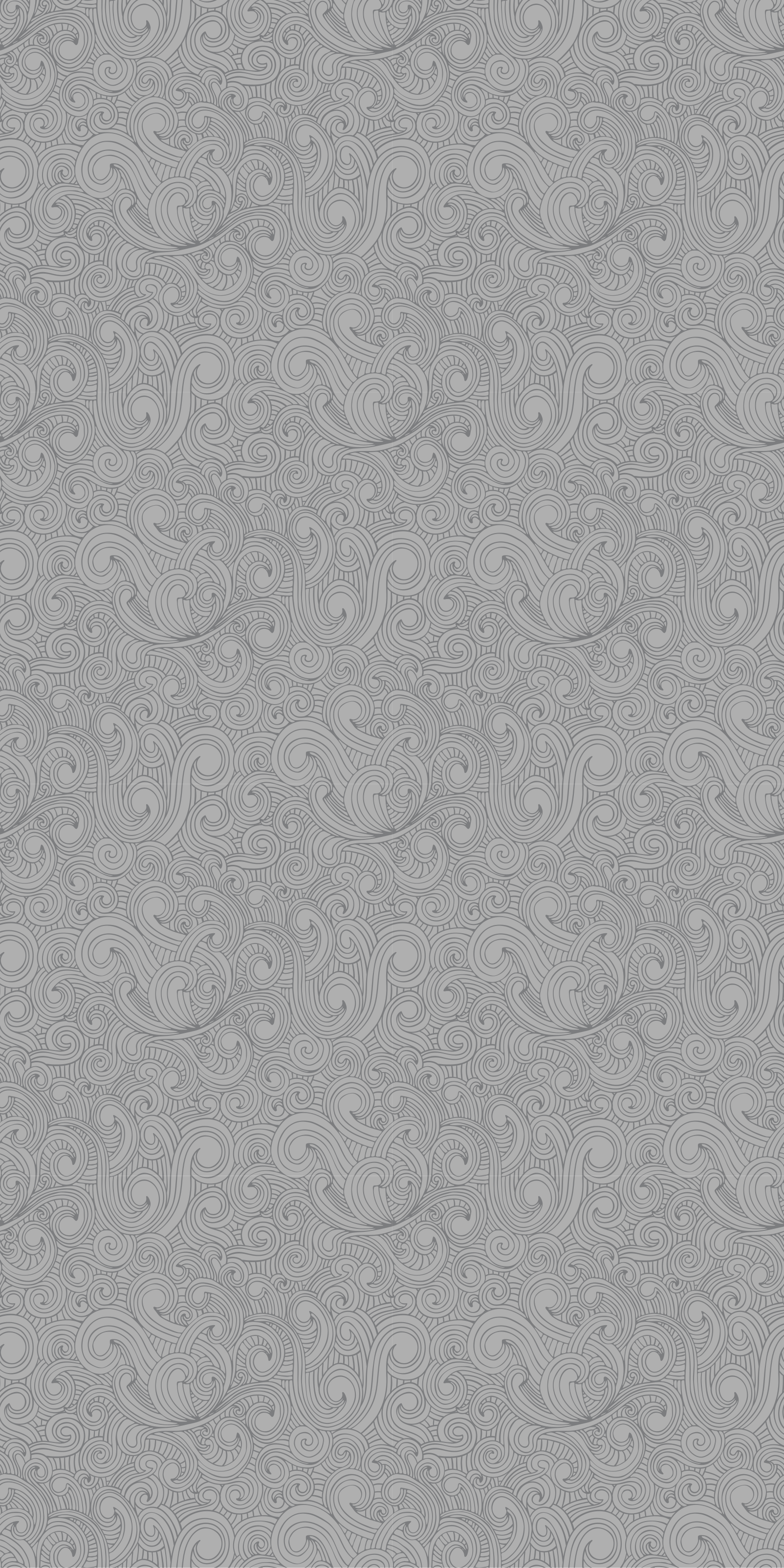 Vinyl vloerkleed keuken grijs bloemenpatroon - TenStickers