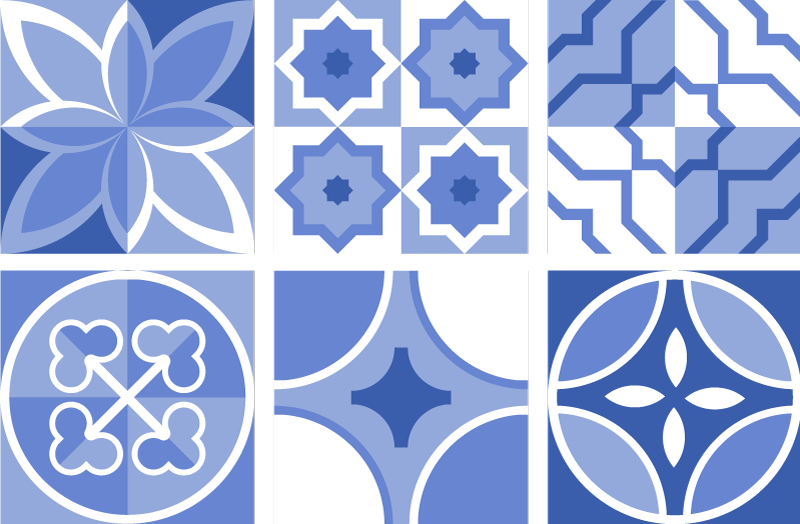 Vinyl vloerkleed keuken azulejos cindito tegels - TenStickers