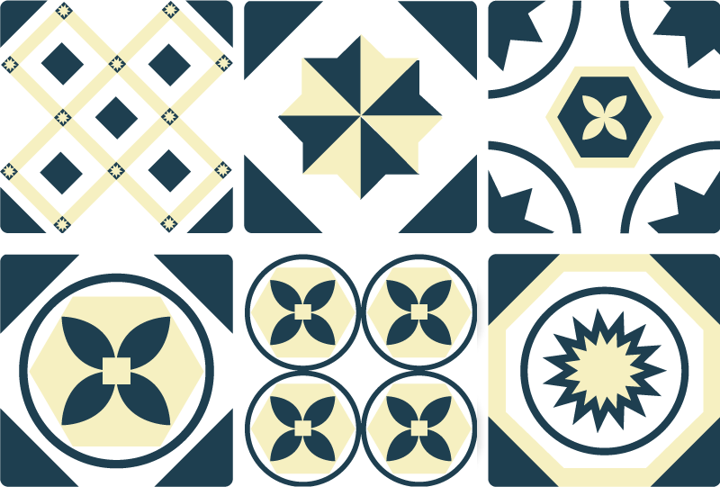 Vinyl vloerkleed keuken alionsa tegels - TenStickers