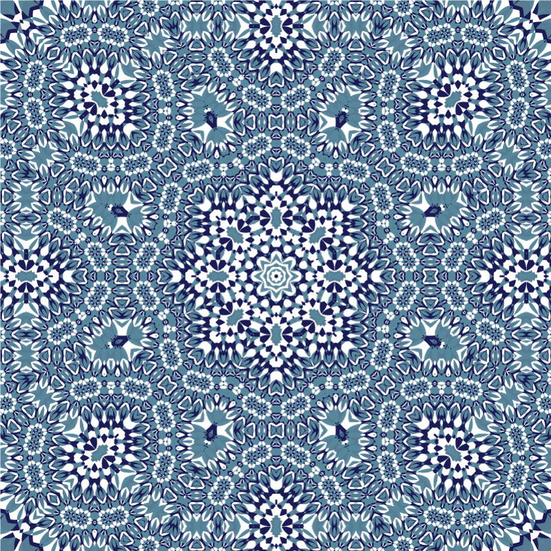 Vinyl vloerkleed keuken mosaic mandala - TenStickers
