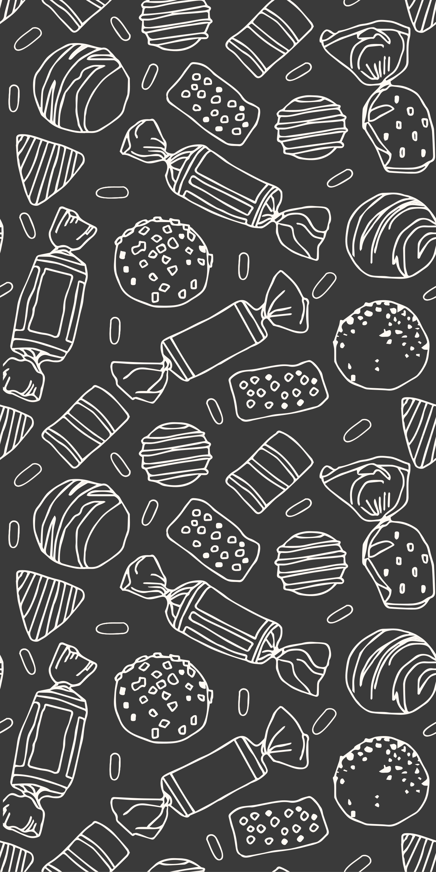 Vinyl vloerkleed keuken patron caramelos - TenStickers