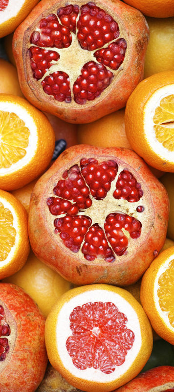 Vinyl vloerkleed keuken gesneden fruit - TenStickers