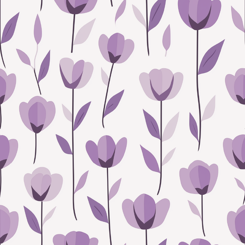 Vinyl vloerkleed keuken met bloemenprint ontwerp - TenStickers