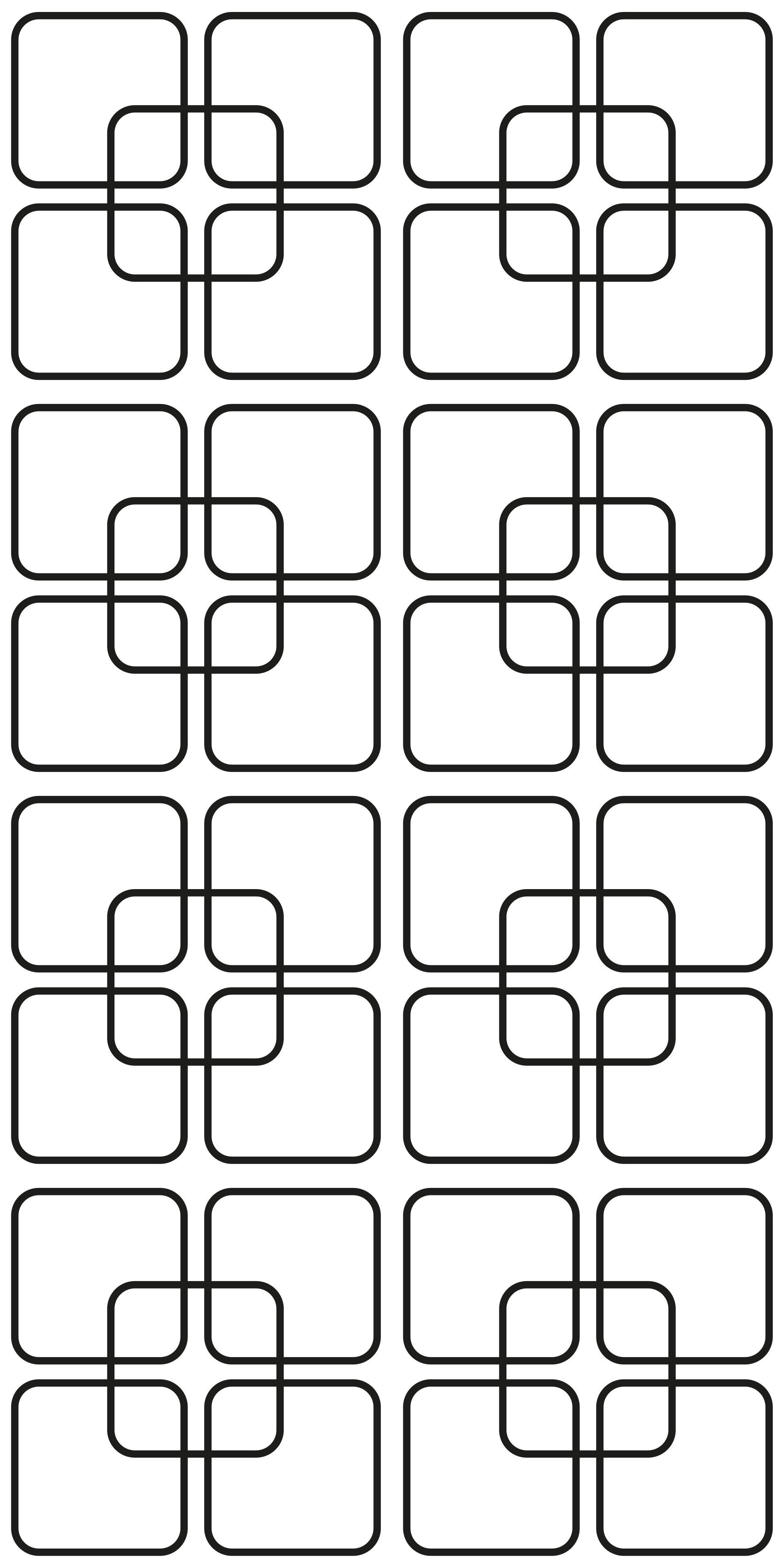 Vinyl vloerkleed keuken zwart vierkant urban patroon - TenStickers