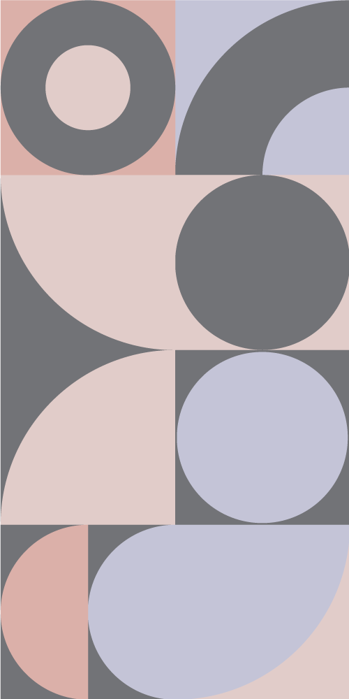 Vinyl vloerkleed keuken geometrische cirkelpatroon - TenStickers