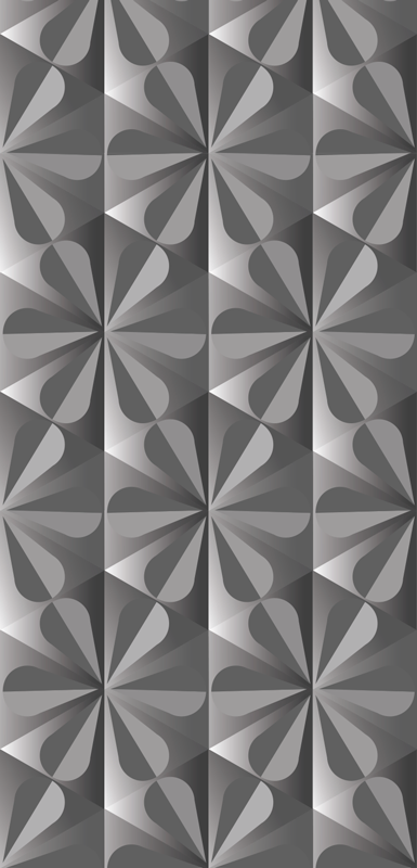 Vinyl vloerkleed keuken vintage geometrisch bloemenpatroon - TenStickers