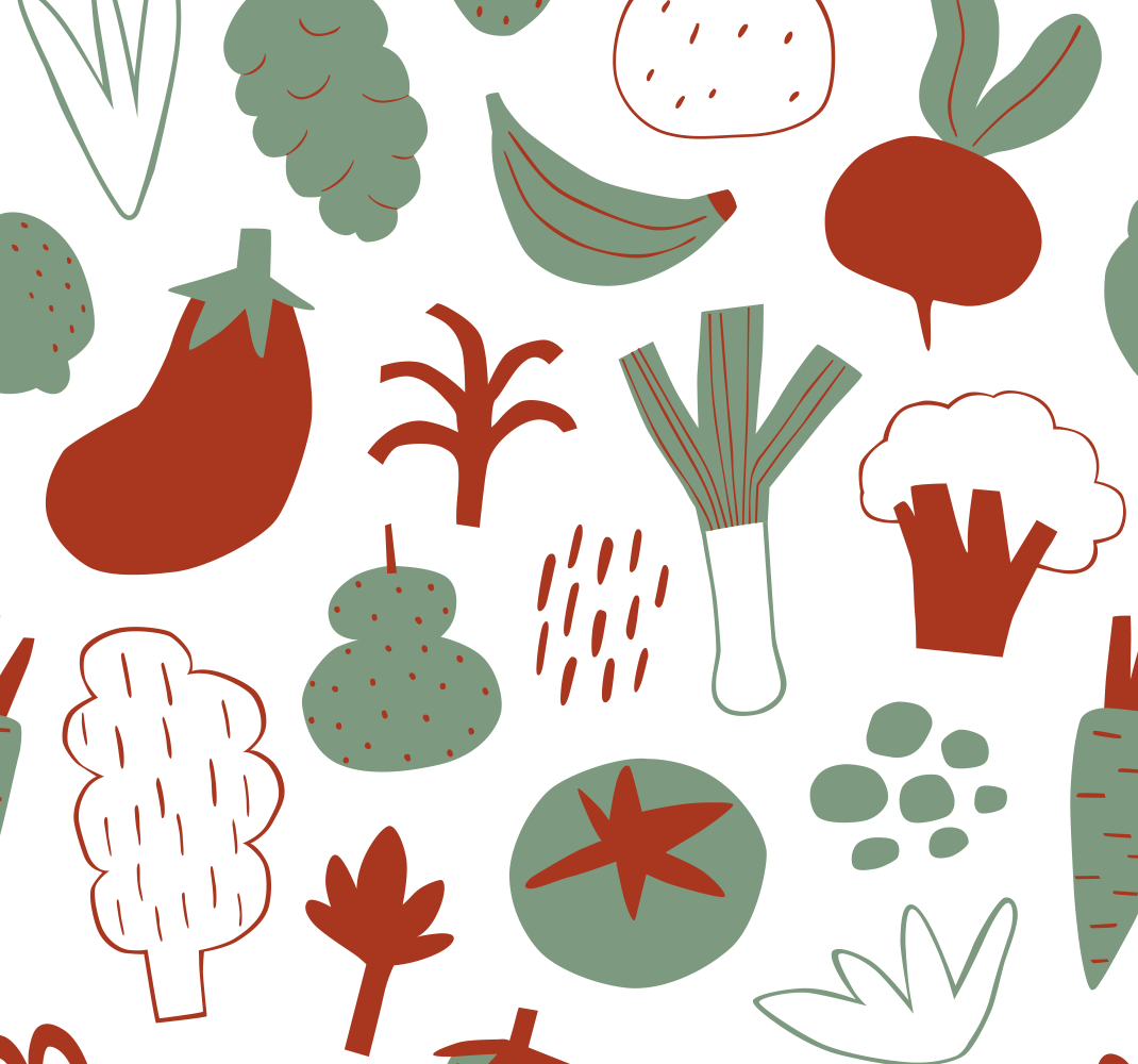 Vinyl vloerkleed keuken kleurrijke groenten - TenStickers