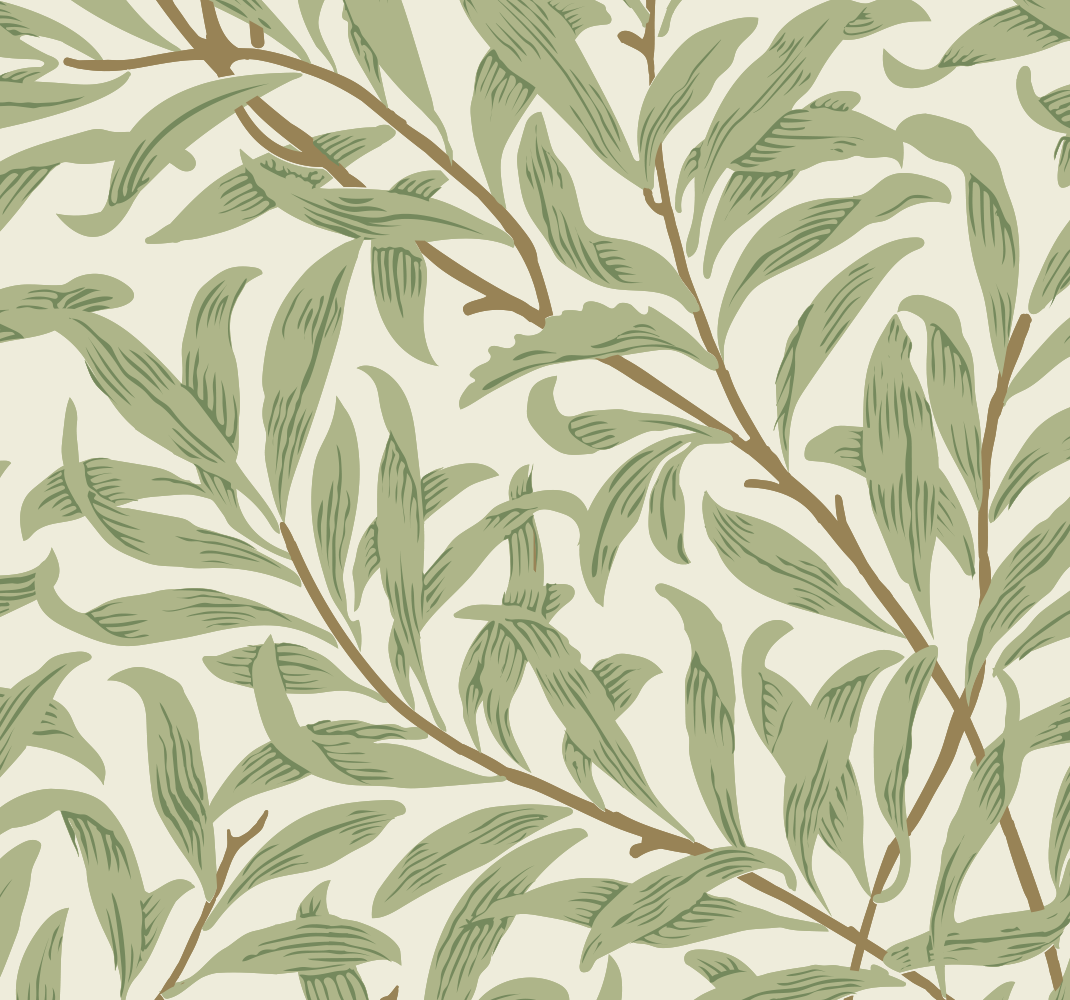 Vinyl vloerkleed keuken botanische groene planten - TenStickers