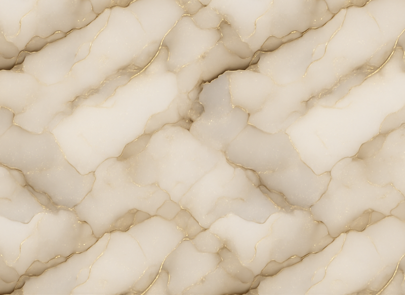 Vinyl tapijt slaapkamer luxe wit en goud marmer - TenStickers