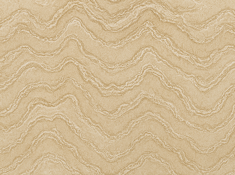 Vinyl tapijt slaapkamer beige en gouden marmer effect - TenStickers