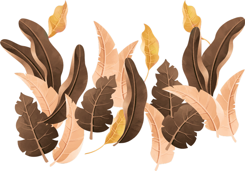 Vinyl tapijt slaapkamer savannah beige planten - TenStickers