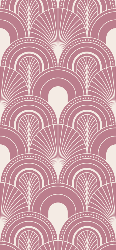 Vinyl tapijt kantoor stijl met rosegouden boogdecor - TenStickers