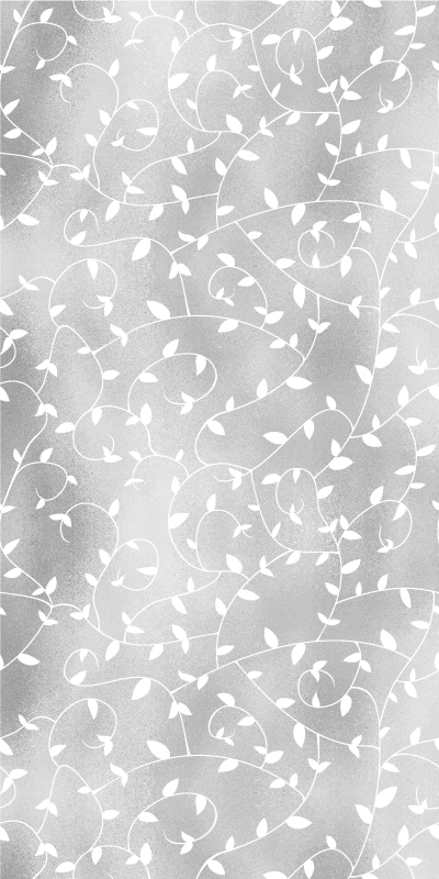 Vinyl tapijt slaapkamer takken wit en zilver behang - TenStickers