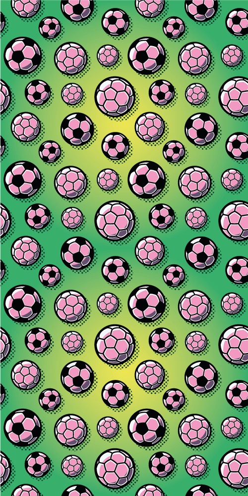 Vinyl tapijt slaapkamer met gradient voetbalveld achtergrond - TenStickers