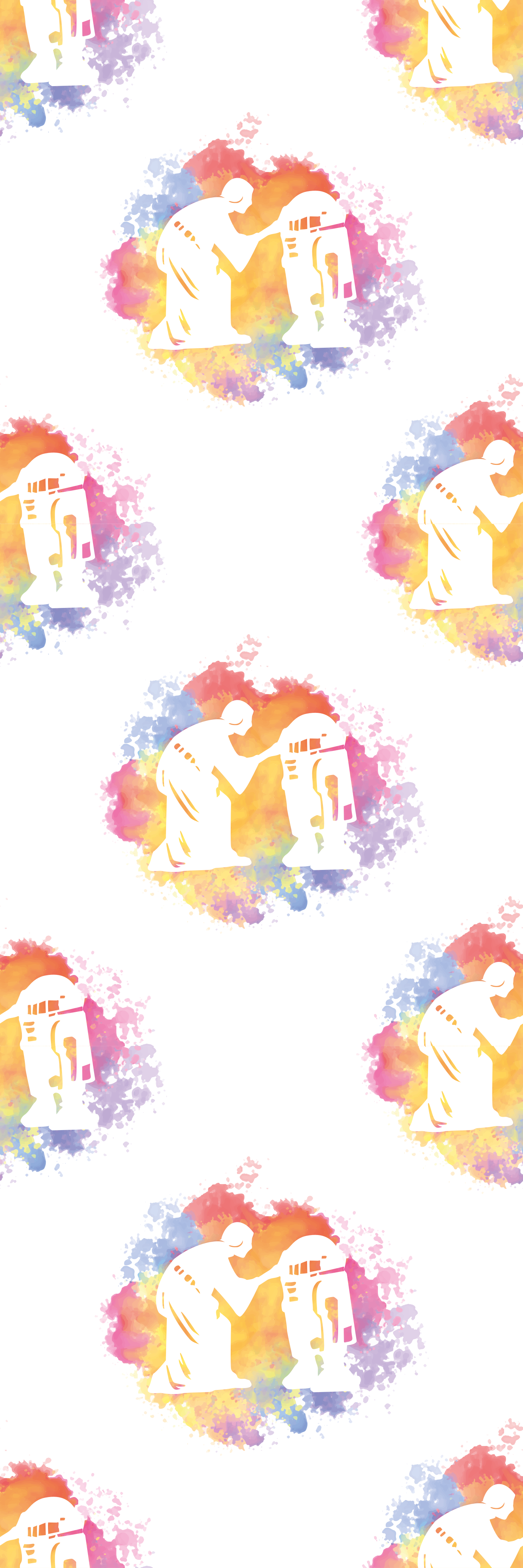 Vinyl tapijt slaapkamer cosmic girl heldere collage patroon - TenStickers