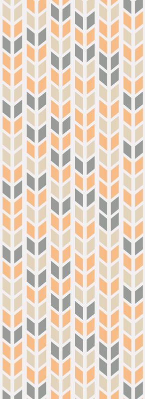 Vinyl tapijt scandinavisch geometrische bloemen - TenStickers