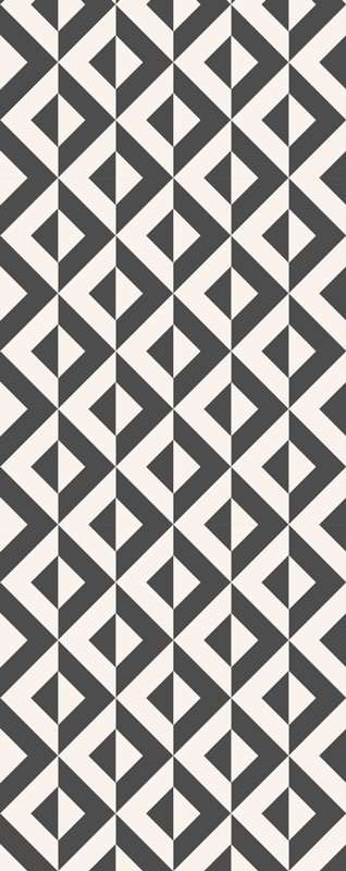 Vinyl tapijt scandinavisch geometrisch mono - TenStickers
