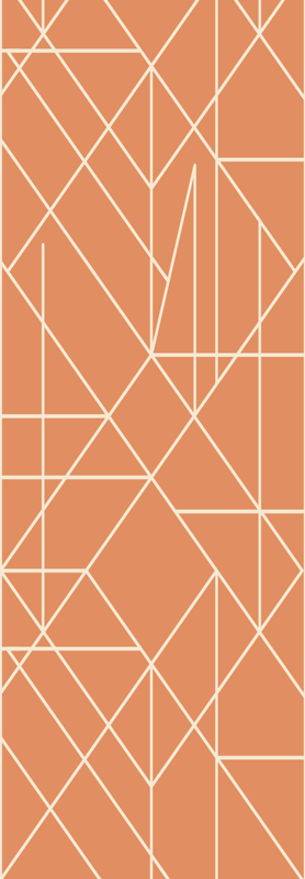 Vinyl tapijt scandinavisch geometrisch mozaïek apex - TenStickers