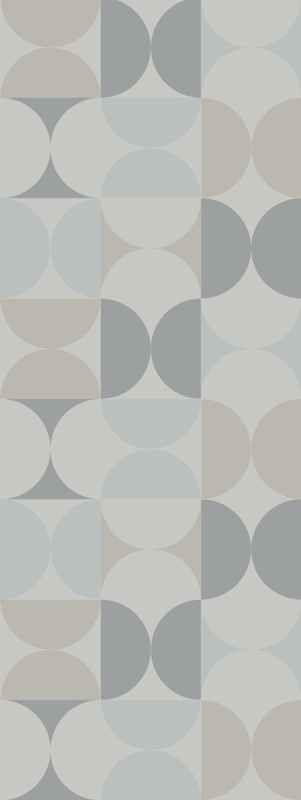Vinyl tapijt scandinavisch pastel kleur geometrisch patroon - TenStickers