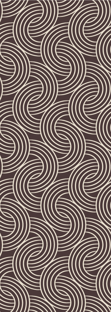 Vinyl tapijt scandinavisch bruin minimalistisch patroon - TenStickers