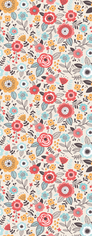 Vinyl tapijt natuur bloemenprint 'ditsy' - TenStickers