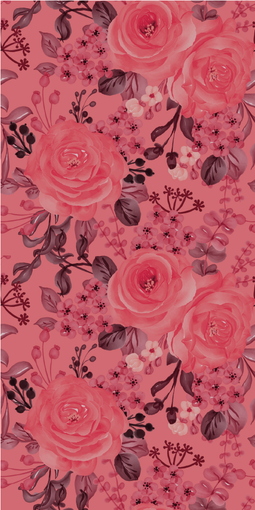Vinyl tapijt natuur harmony bloemen - TenStickers