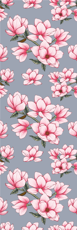 Vinyl tapijt natuur drie prachtige magnolia bloemen - TenStickers