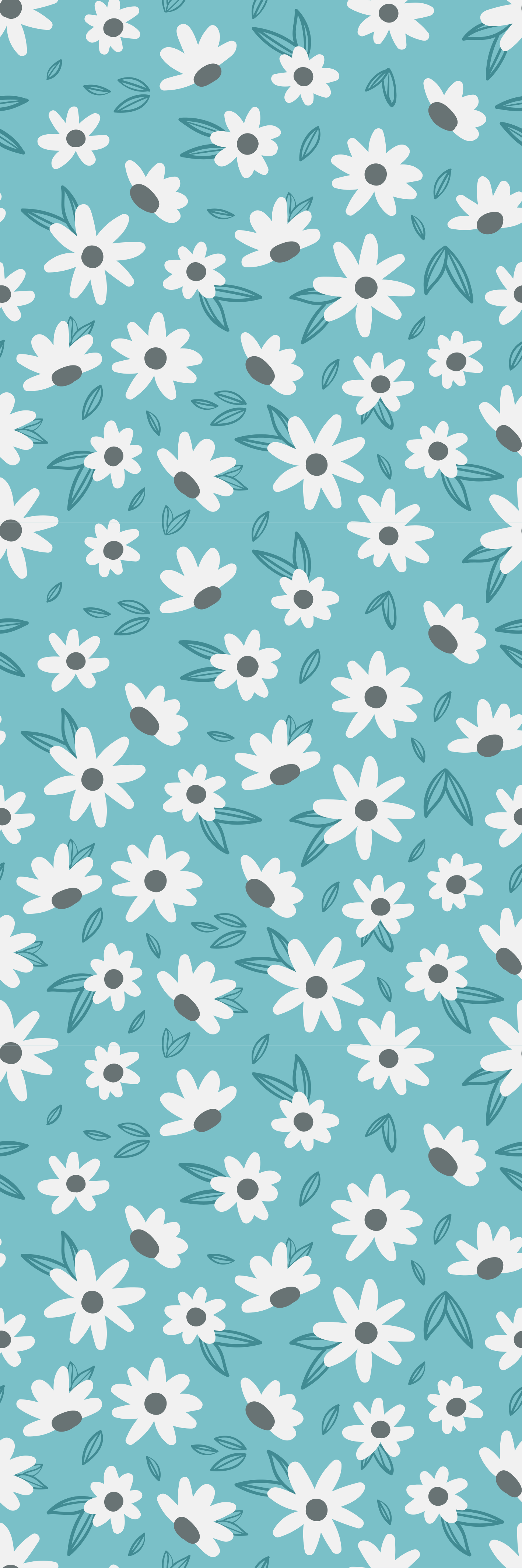 Vinyl tapijt natuur granny chic bloemen - TenStickers