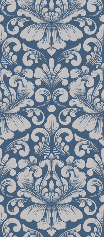 Vinyl tapijt antiek klassiek damask ontwerp - TenStickers