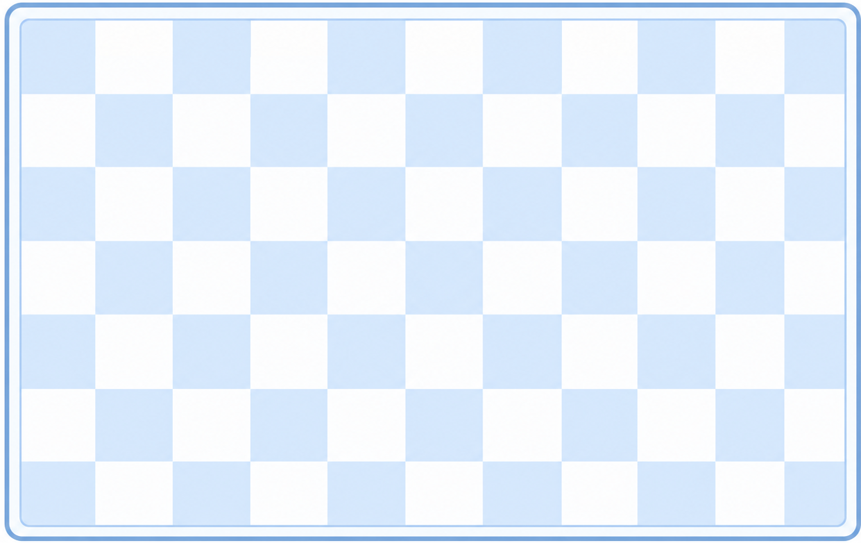 Vinyl tapijt blauw damier zomer - TenStickers