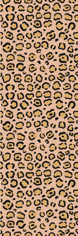 Dieren vinyl tapijt luipaard pastel kleurprint - TenStickers