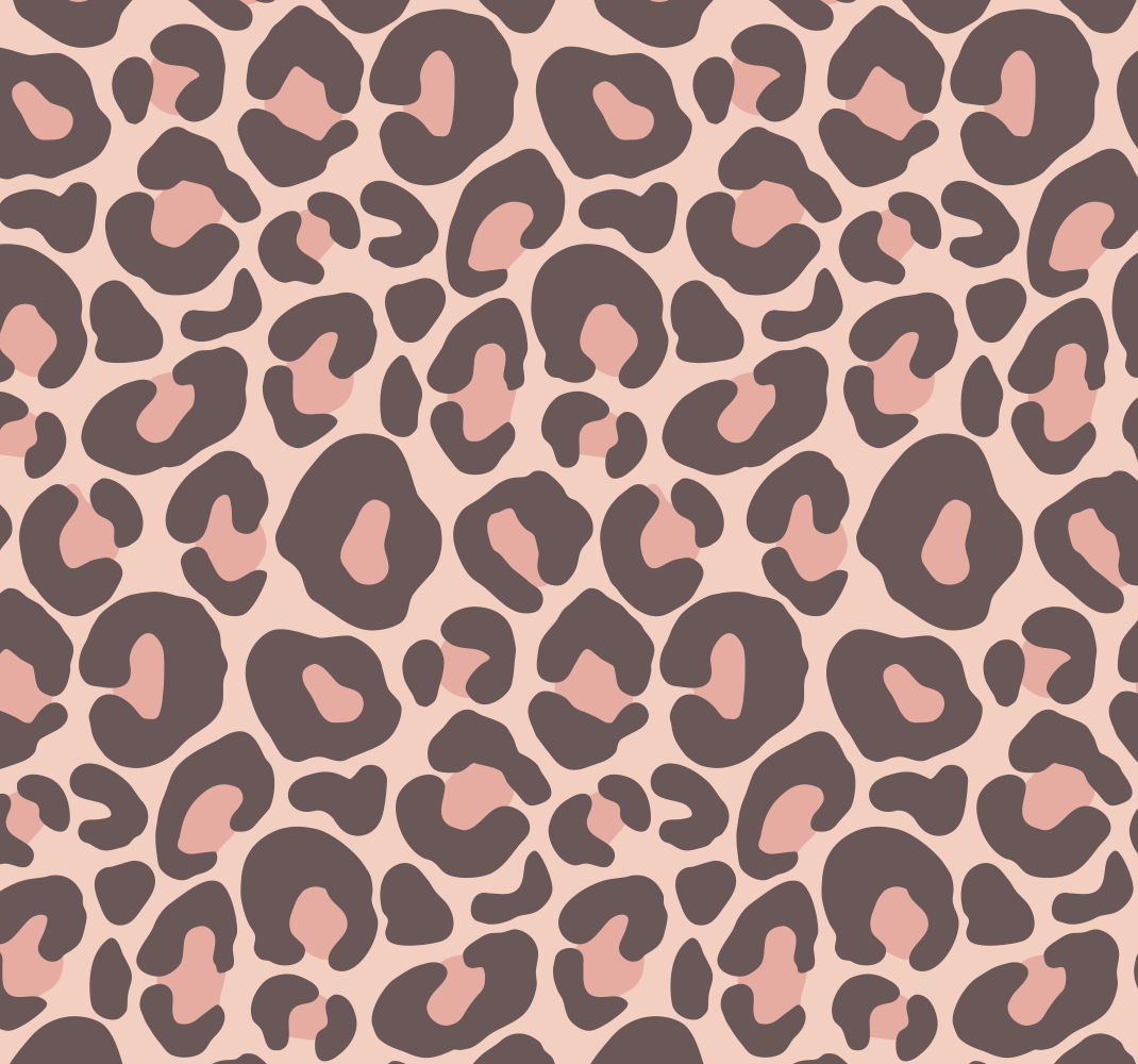 Dieren vinyl tapijt roze luipaardprint - TenStickers