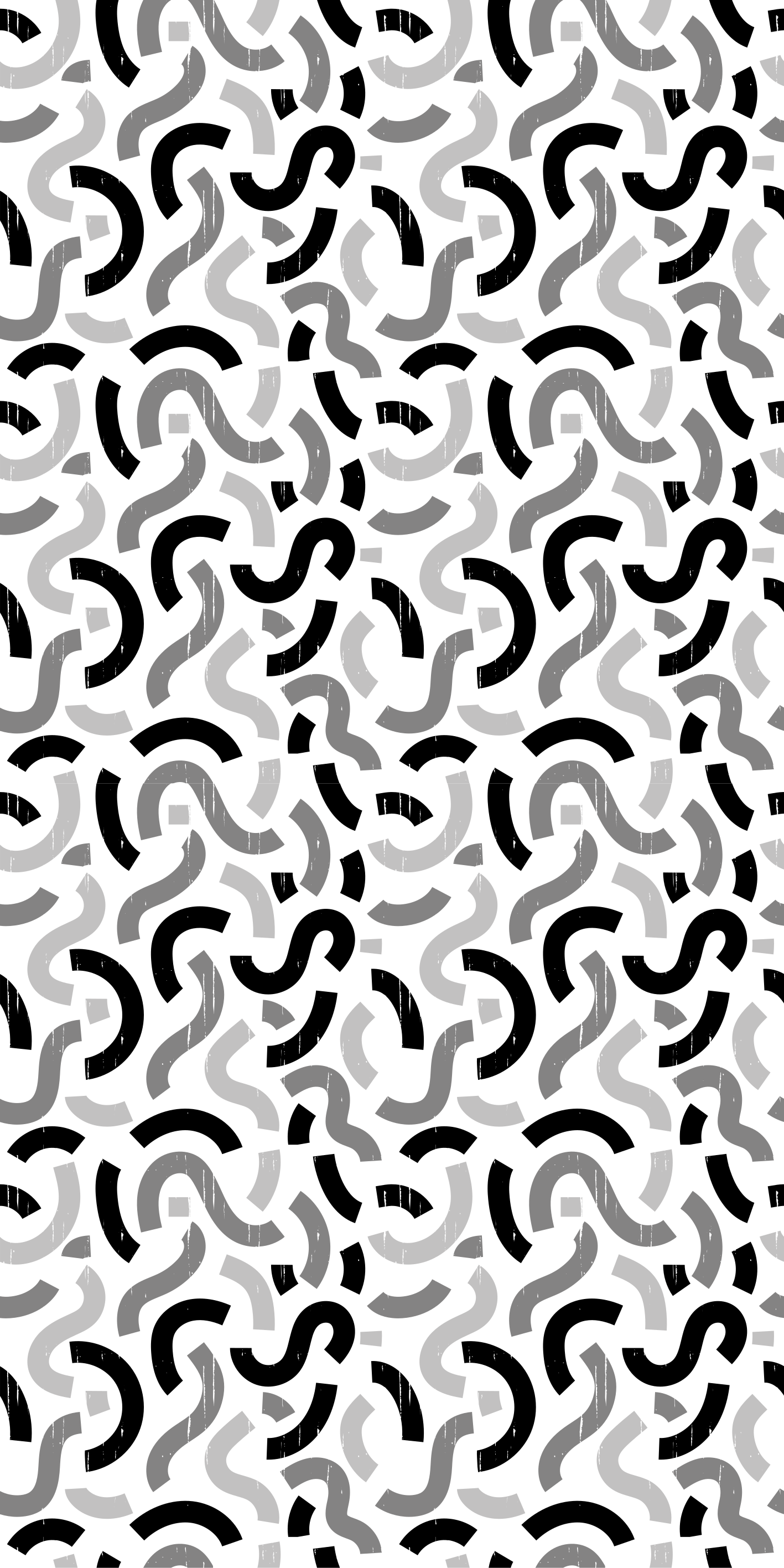 Vinyl tapijt met textuur zwart-witte vormen patroon - TenStickers