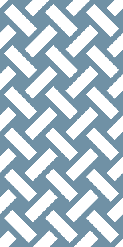 Vinyl tapijt met textuur geometrisch blauw vierkant patroon - TenStickers