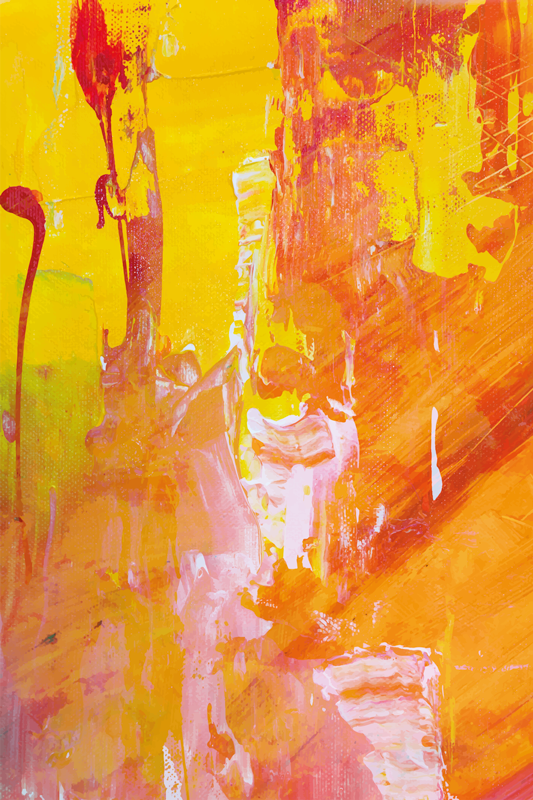 Vinyl tapijt met textuur oranje kleurrijk abstract ontwerp - TenStickers