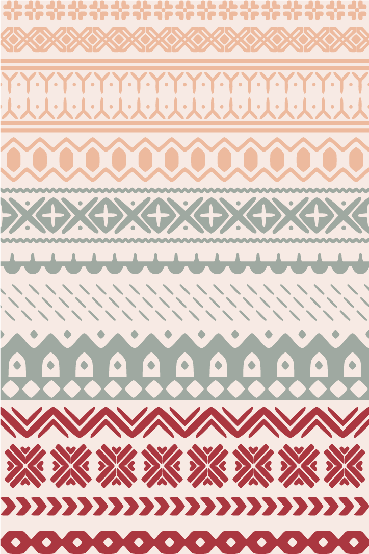 Vinyl tapijt met textuur pattern viking vintage - TenStickers
