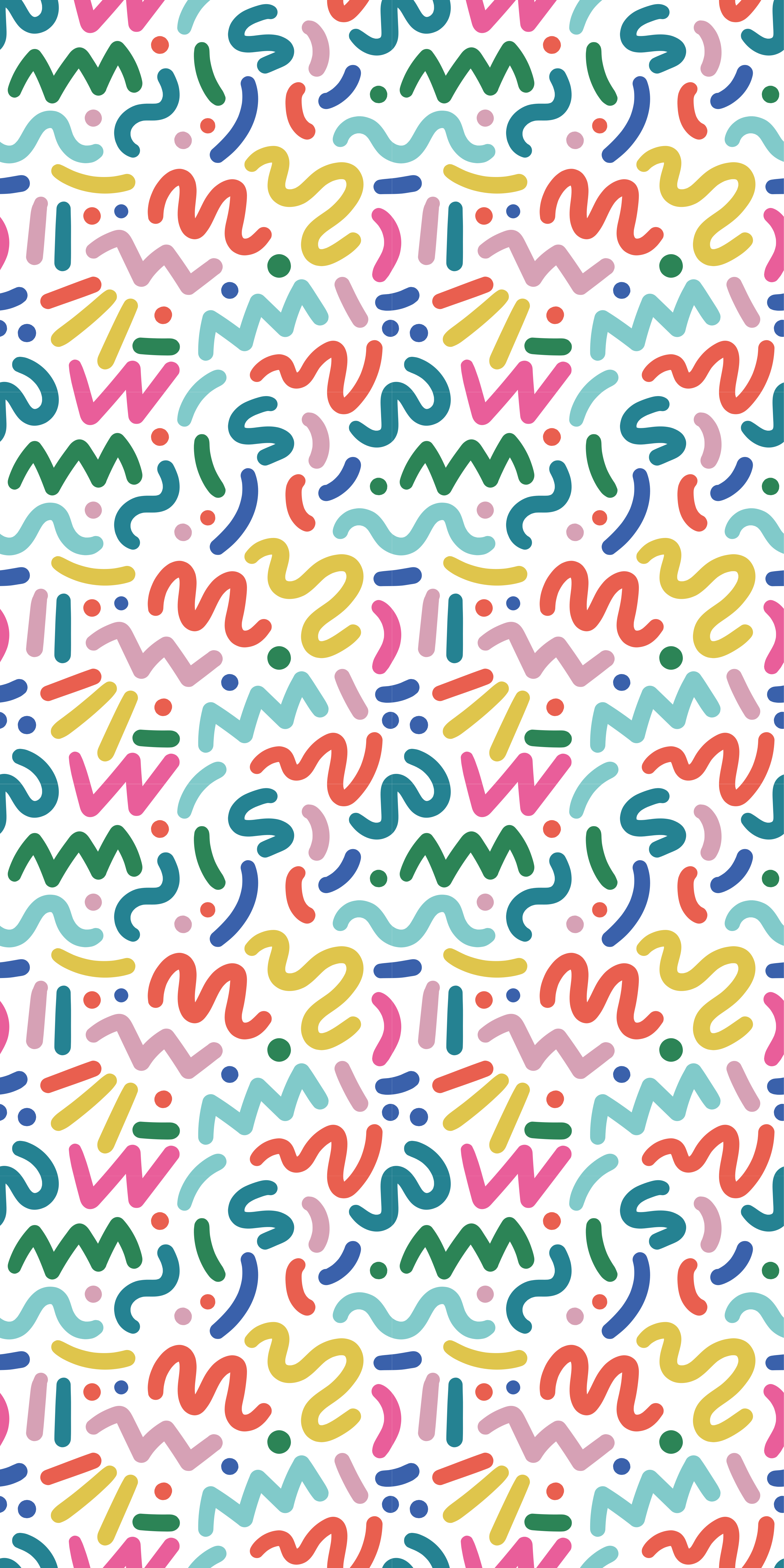 Vinyl tapijt met textuur abstract kleurrijke vormen - TenStickers