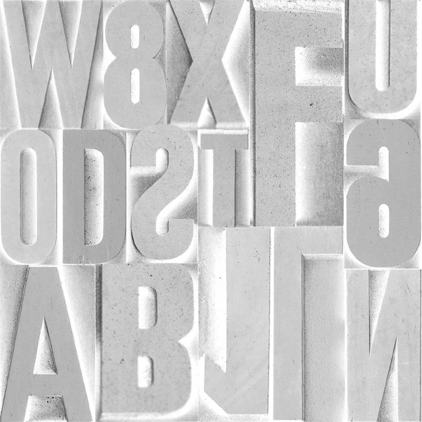 Vinyl tapijt zinnen en teksten 3d grijze letters - TenStickers