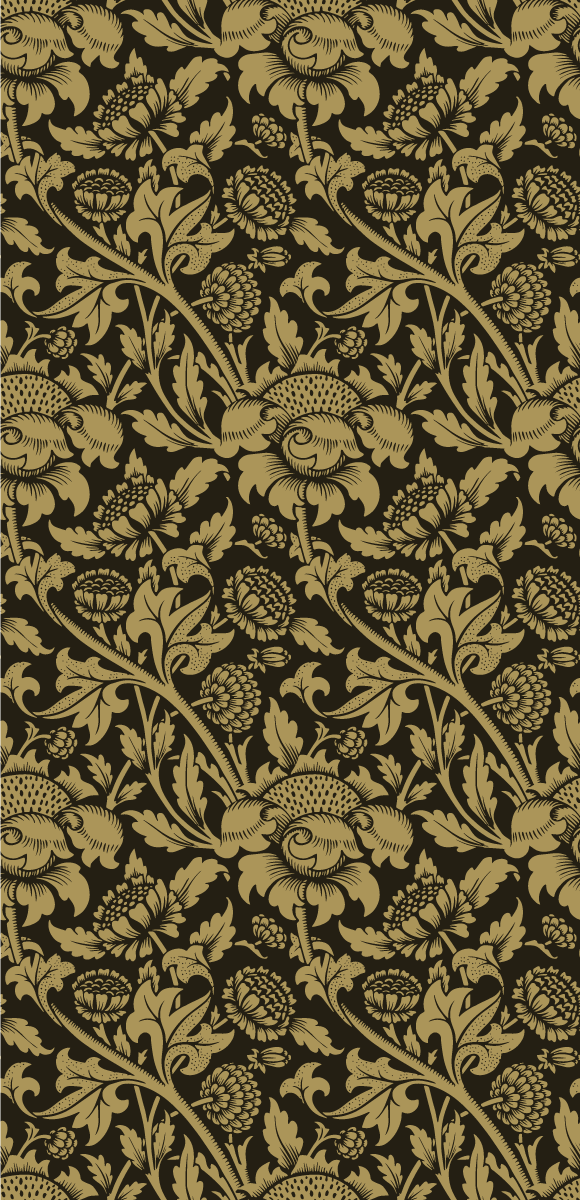 Vinyl tapijt antiek vintage frans bloemenpatroon - TenStickers