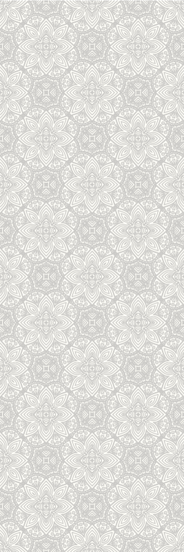 Vinyl tapijt antiek grijs etnisch patroon met design - TenStickers