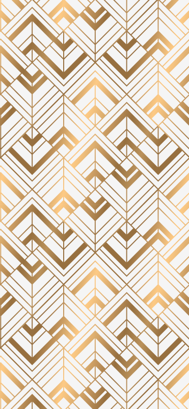 Vinyl tapijt antiek diamantvormig decor patroon - TenStickers