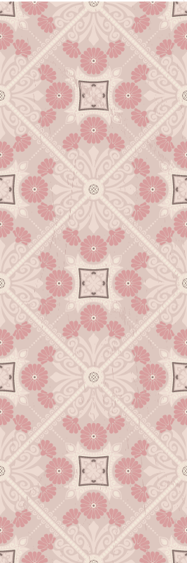 Vinyl tapijt antiek met pastel vintage patroon - TenStickers
