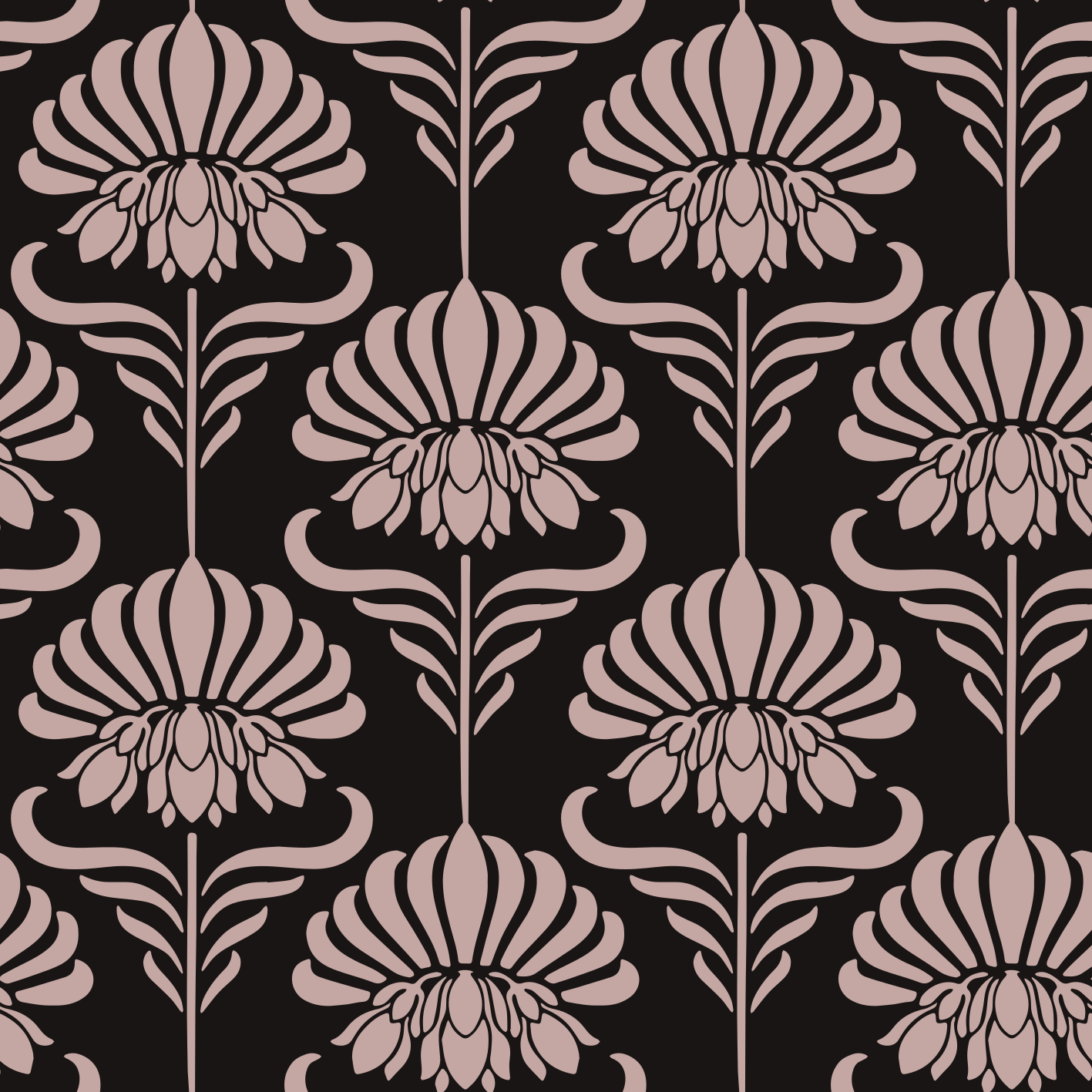Vinyl tapijt antiek met art nouveau motieven - TenStickers