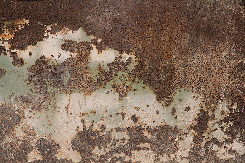 Vinyl tapijt met textuur verouderd metalen muur - TenStickers