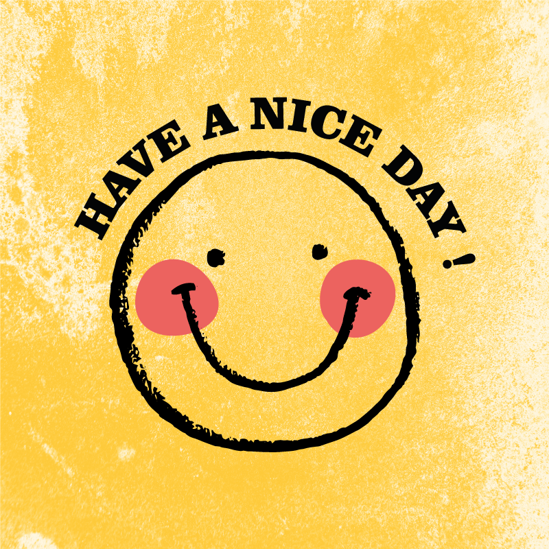Vinyl tapijt zinnen en teksten vrolijke smiley design - TenStickers