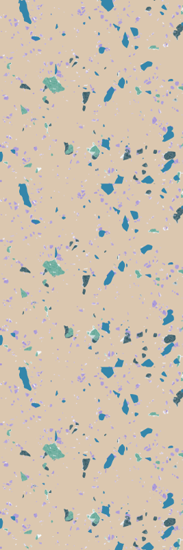 Vinyl tapijt met textuur kleurrijke terrazzo steen - TenStickers