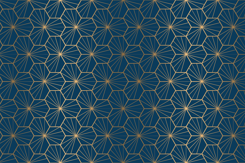 Vinyl tapijt geometrisch elegant geometrisch patroon - TenStickers